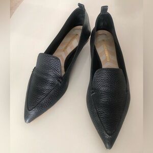 Nicholas Kirkwood Beya Black Pebbled Flat EU 39.5 Very Good Condition